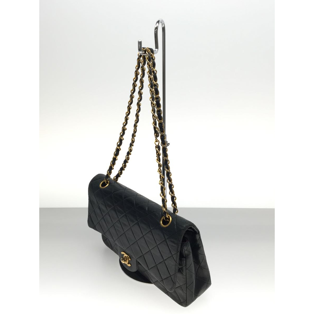 Chanel Matelasse Leather Double Flap Chain Shoulder Bag